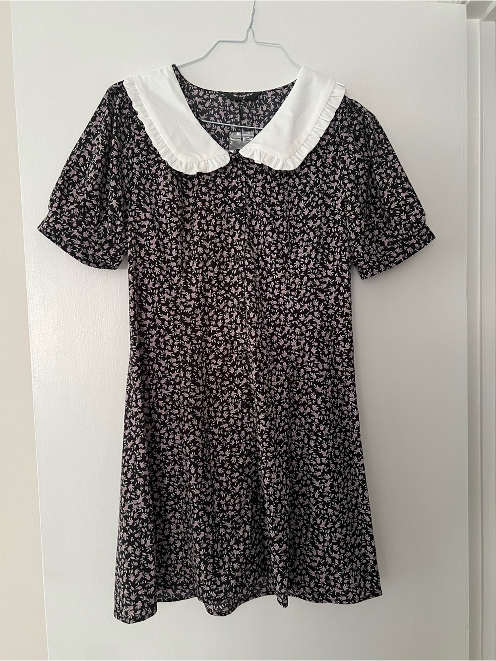 Floral Dress with White Peter Pan Collar